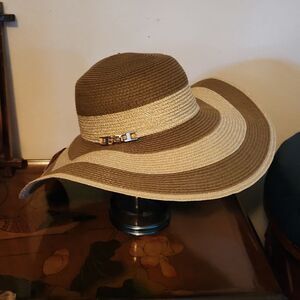 Light Tan Scala Fedora | Southwestern Cotton Band Scala Med Brim Cotton Hat LC484-LINEN - The Home Depot main image 4